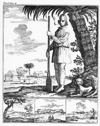 Bucanero en las Indias Occidentales, 1686